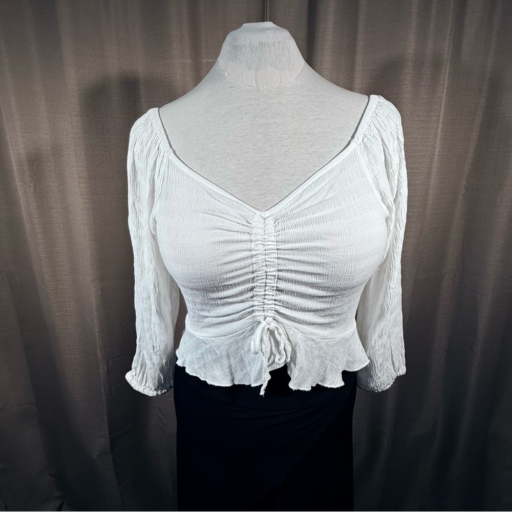 Japna | Ruched Crop Top | L